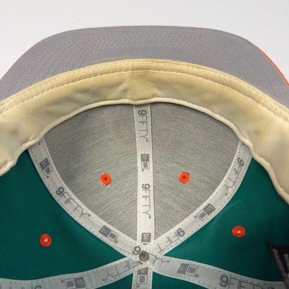 Vintage‎ Miami Dolphins New Era Collection 9fifty NFL Snapback Green - Picture 6 of 9